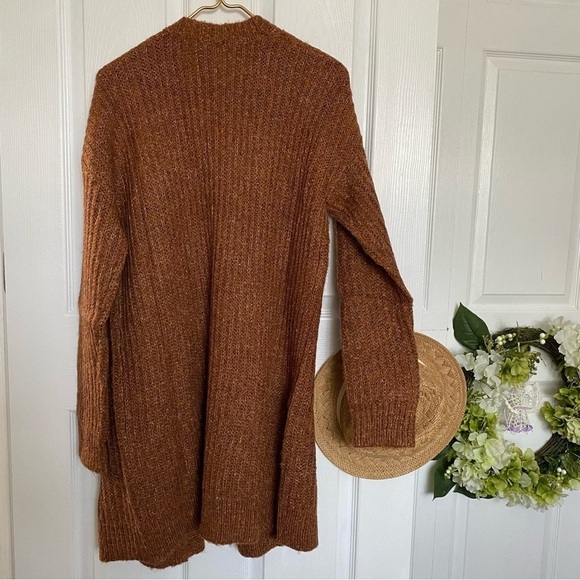 Mystree cabin knit Cardigan oversized sweater fall rustic color front pocket M - Picture 4 of 12